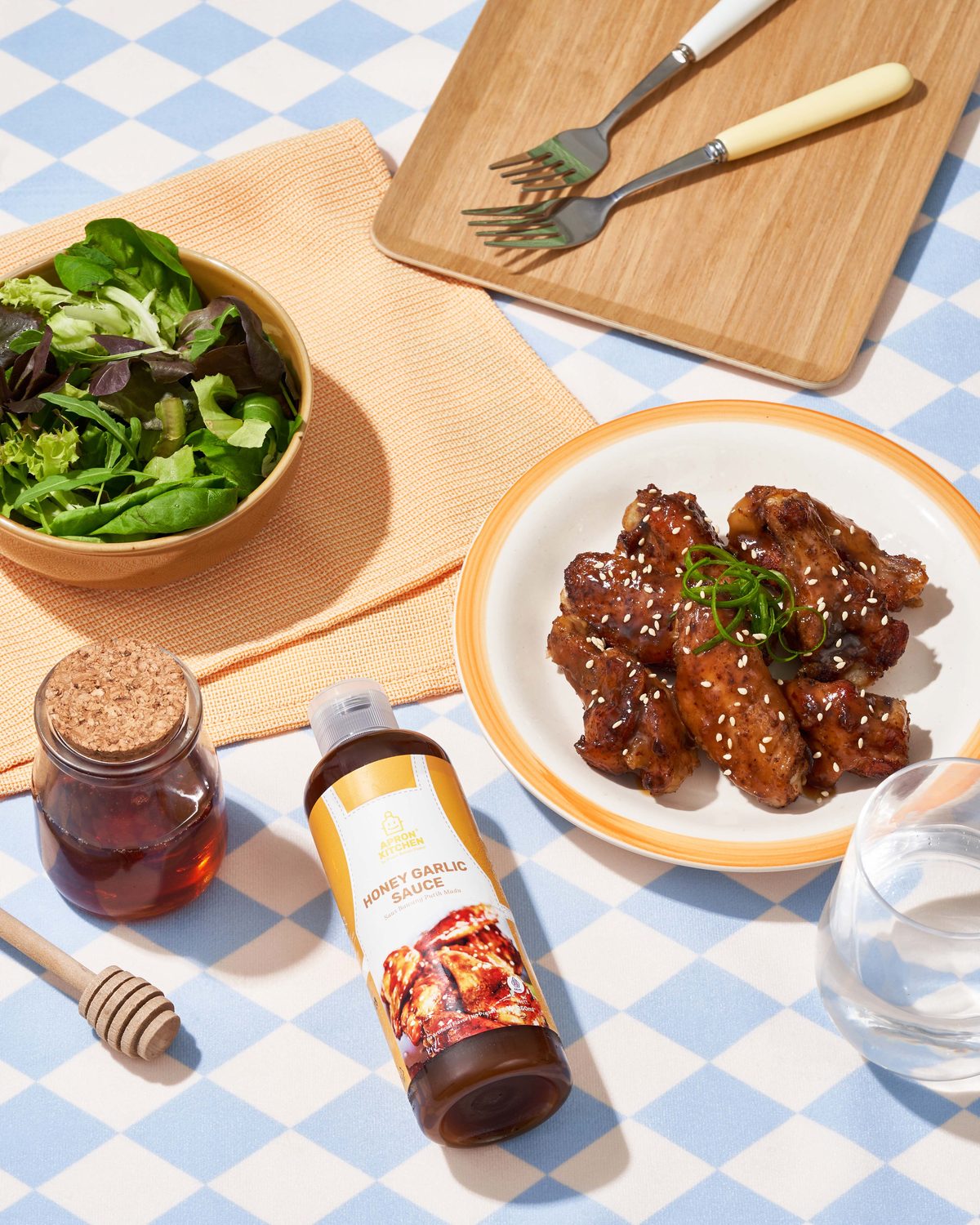 Honey Garlic Sauce with chicken wings